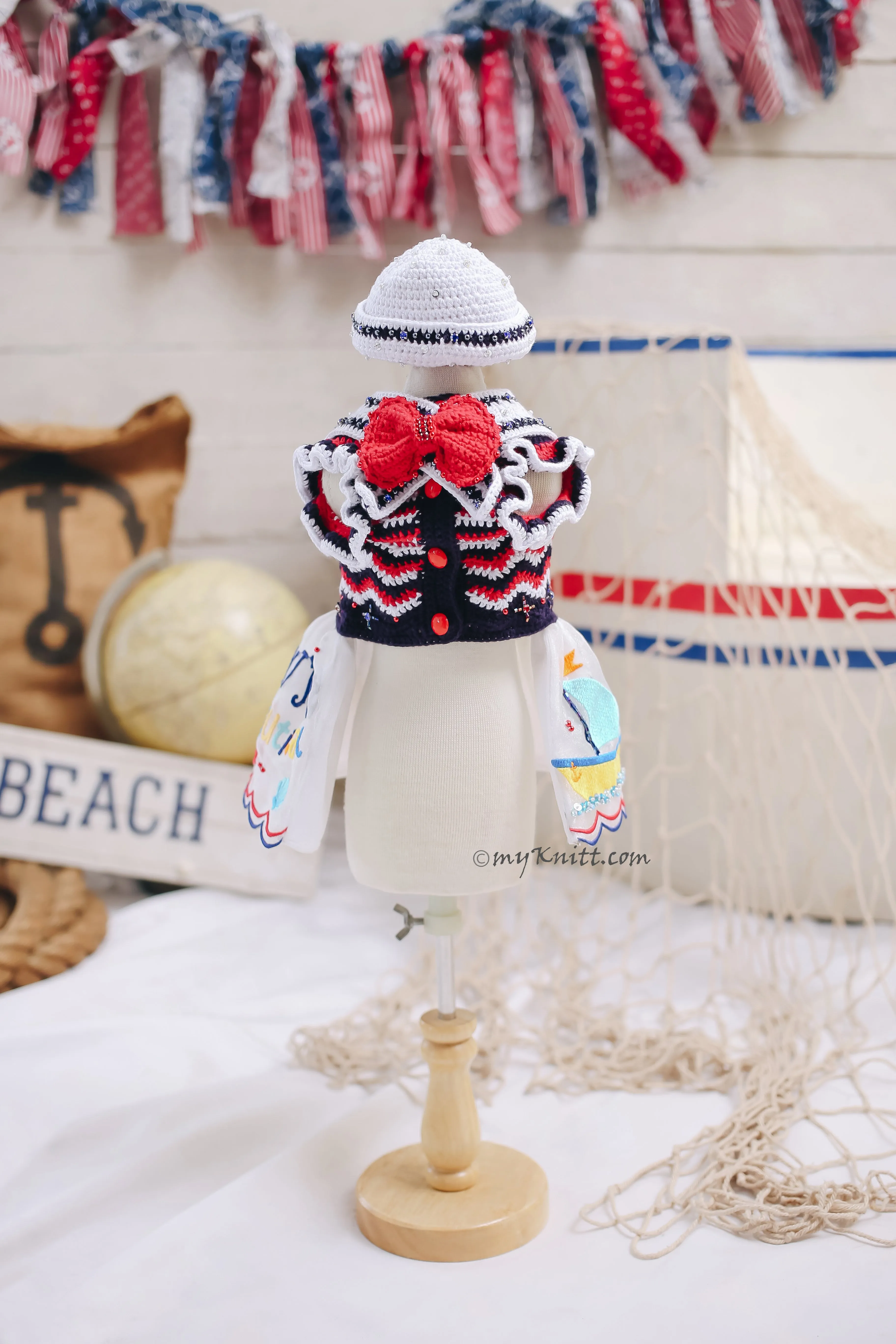 Nautical Girl Ships AHOY RM6 Royal Myknitt