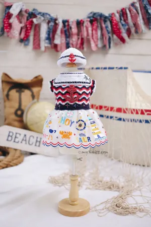 Nautical Girl Ships AHOY RM6 Royal Myknitt