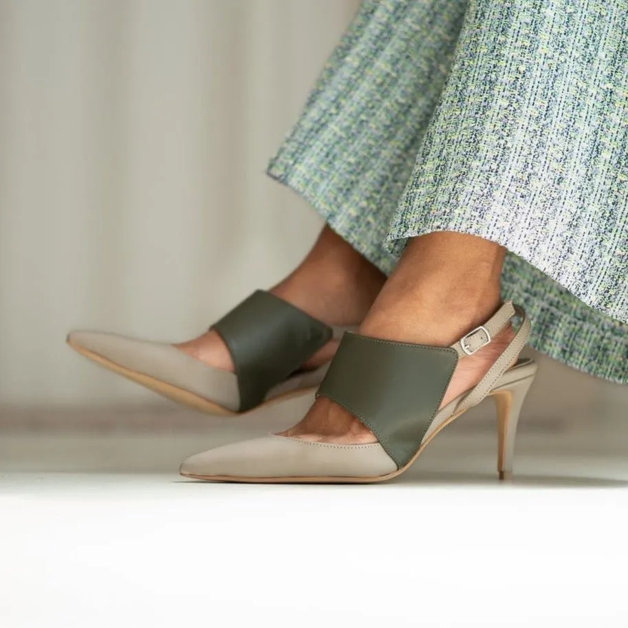 Norma olive heel