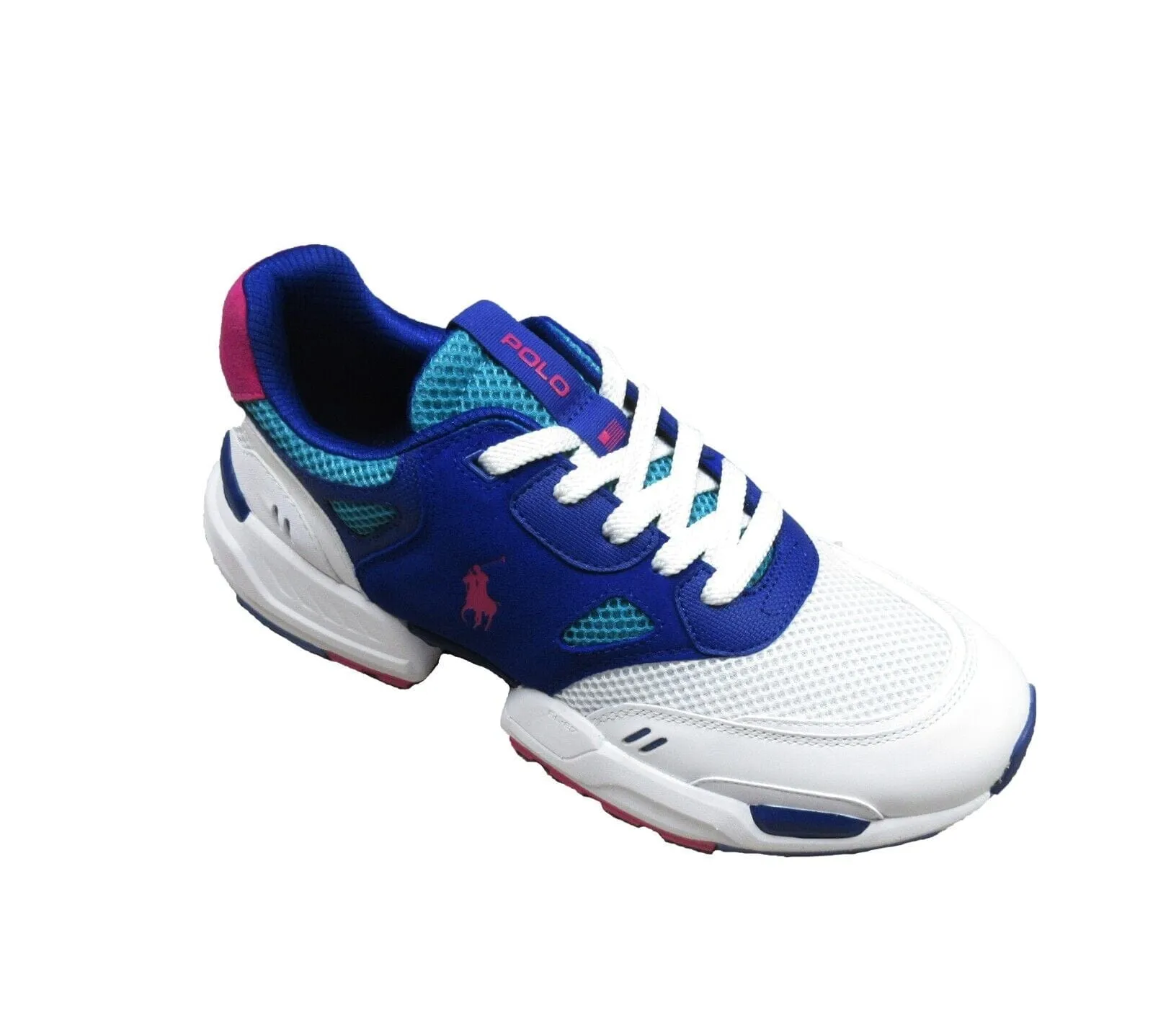 RALPH LAUREN -  Colorblocked Lace-up Sneakers