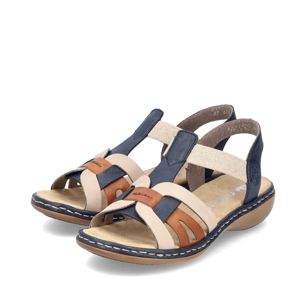 Rieker Casual Sandal 65918-90 BLUE MULTI