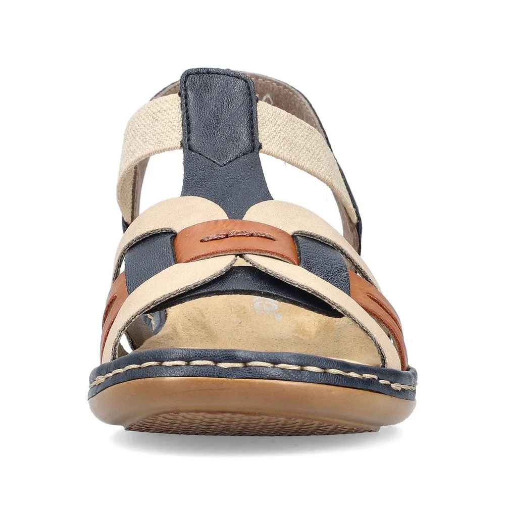 Rieker Casual Sandal 65918-90 BLUE MULTI