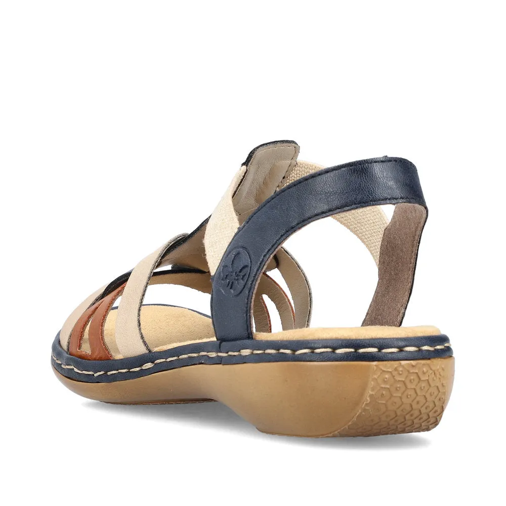 Rieker Casual Sandal 65918-90 BLUE MULTI