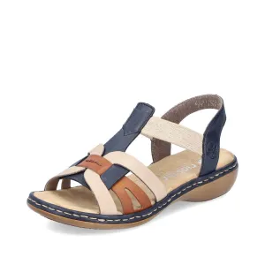 Rieker Casual Sandal 65918-90 BLUE MULTI