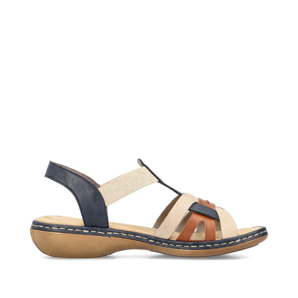 Rieker Casual Sandal 65918-90 BLUE MULTI