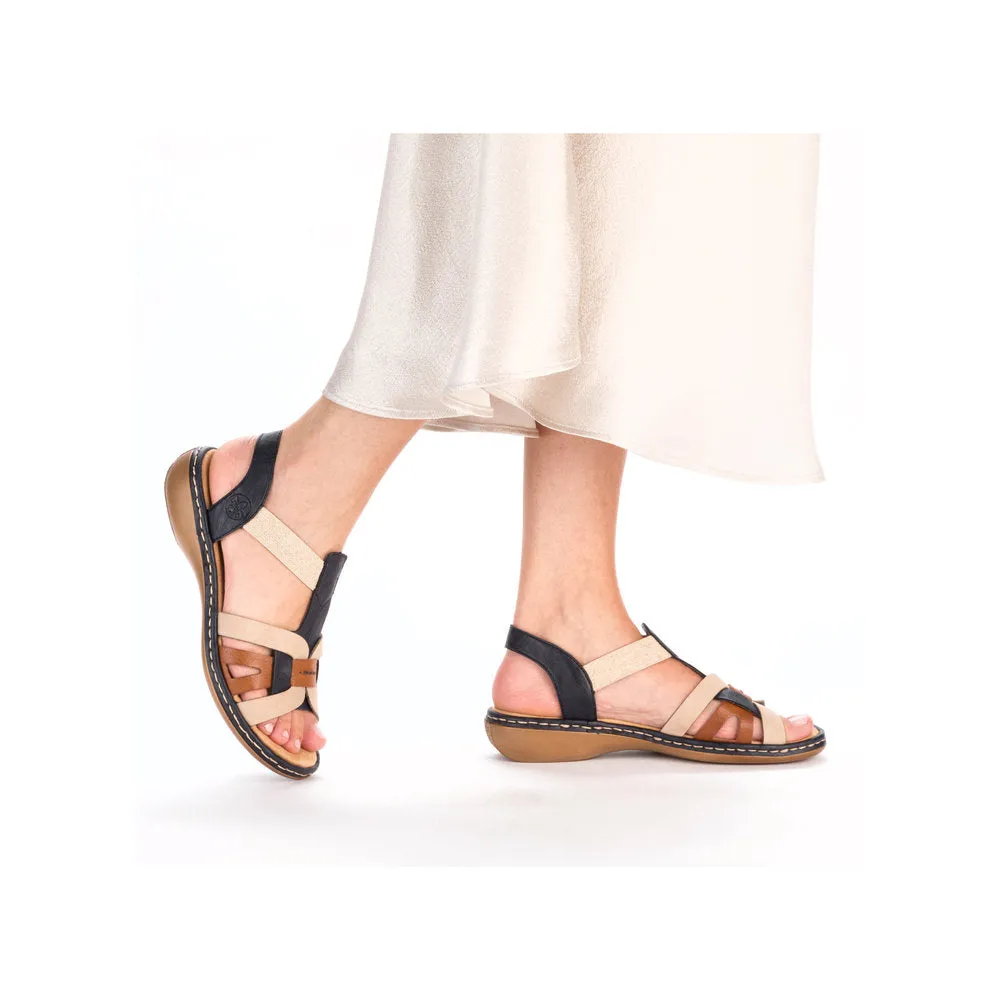 Rieker Casual Sandal 65918-90 BLUE MULTI
