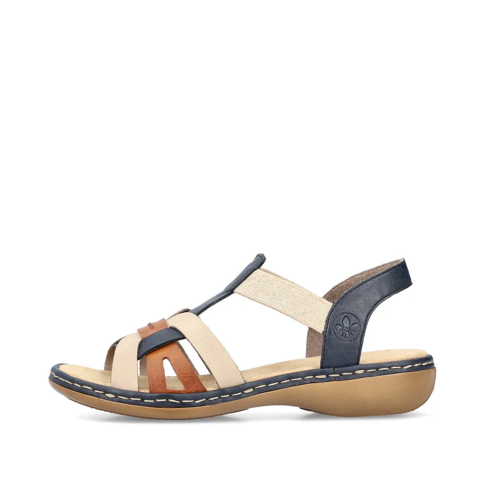 Rieker Casual Sandal 65918-90 BLUE MULTI