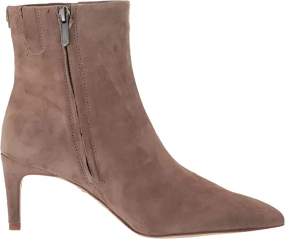 Sam Edelman Ulissa Desert Olive Pointed Toe Kitten Heel Fashion Ankle Boots