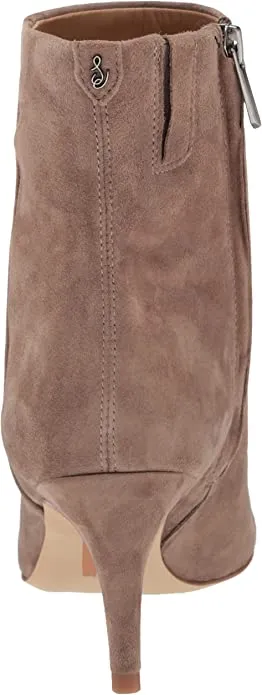 Sam Edelman Ulissa Desert Olive Pointed Toe Kitten Heel Fashion Ankle Boots