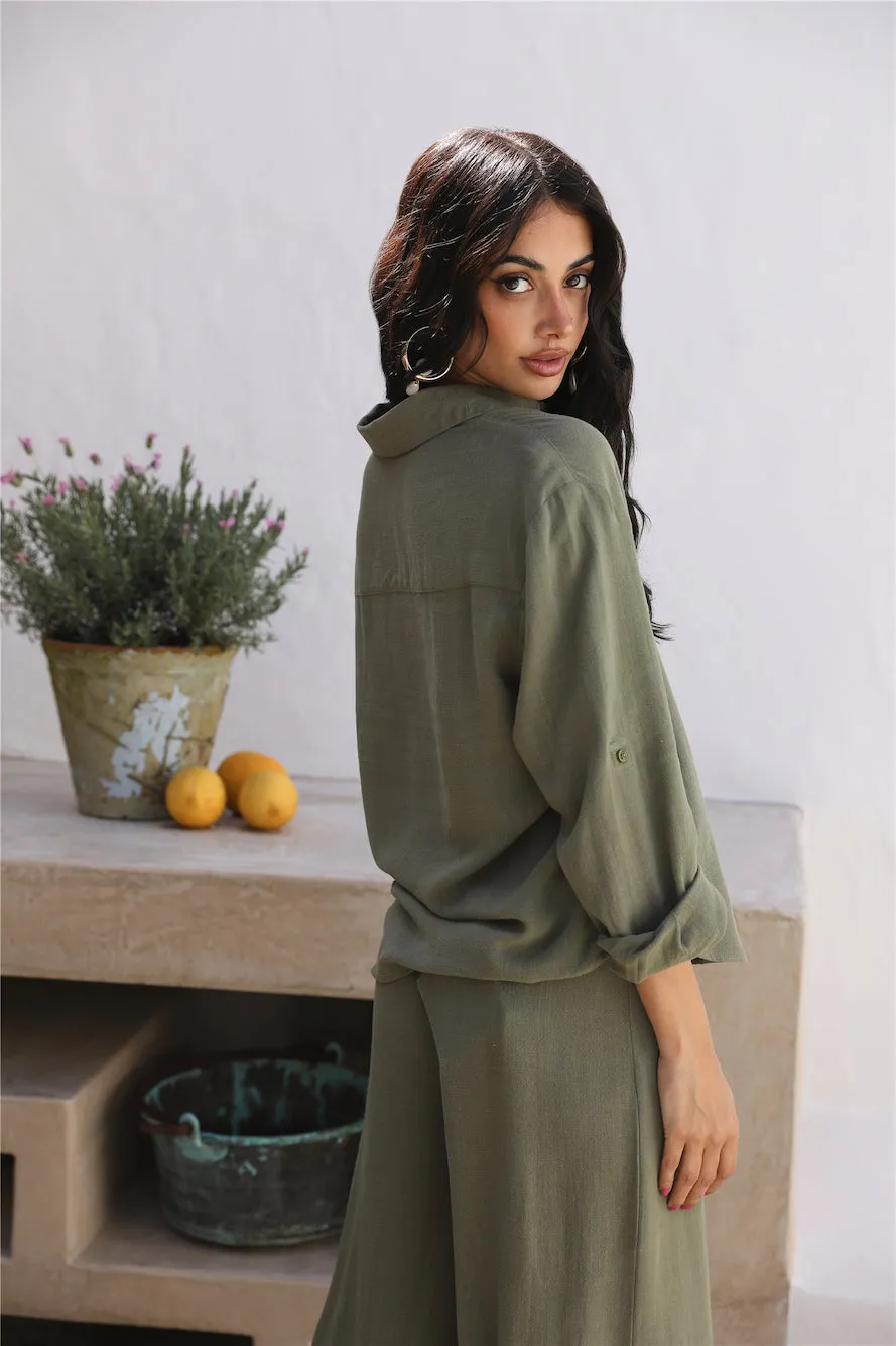 SEVEN WONDERS Kym Shirt Khaki