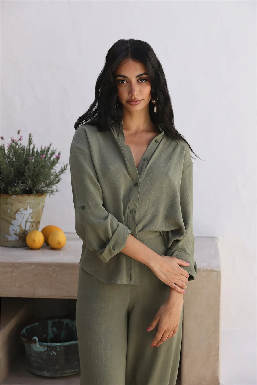 SEVEN WONDERS Kym Shirt Khaki