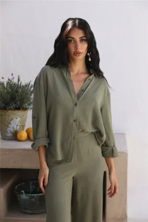 SEVEN WONDERS Kym Shirt Khaki