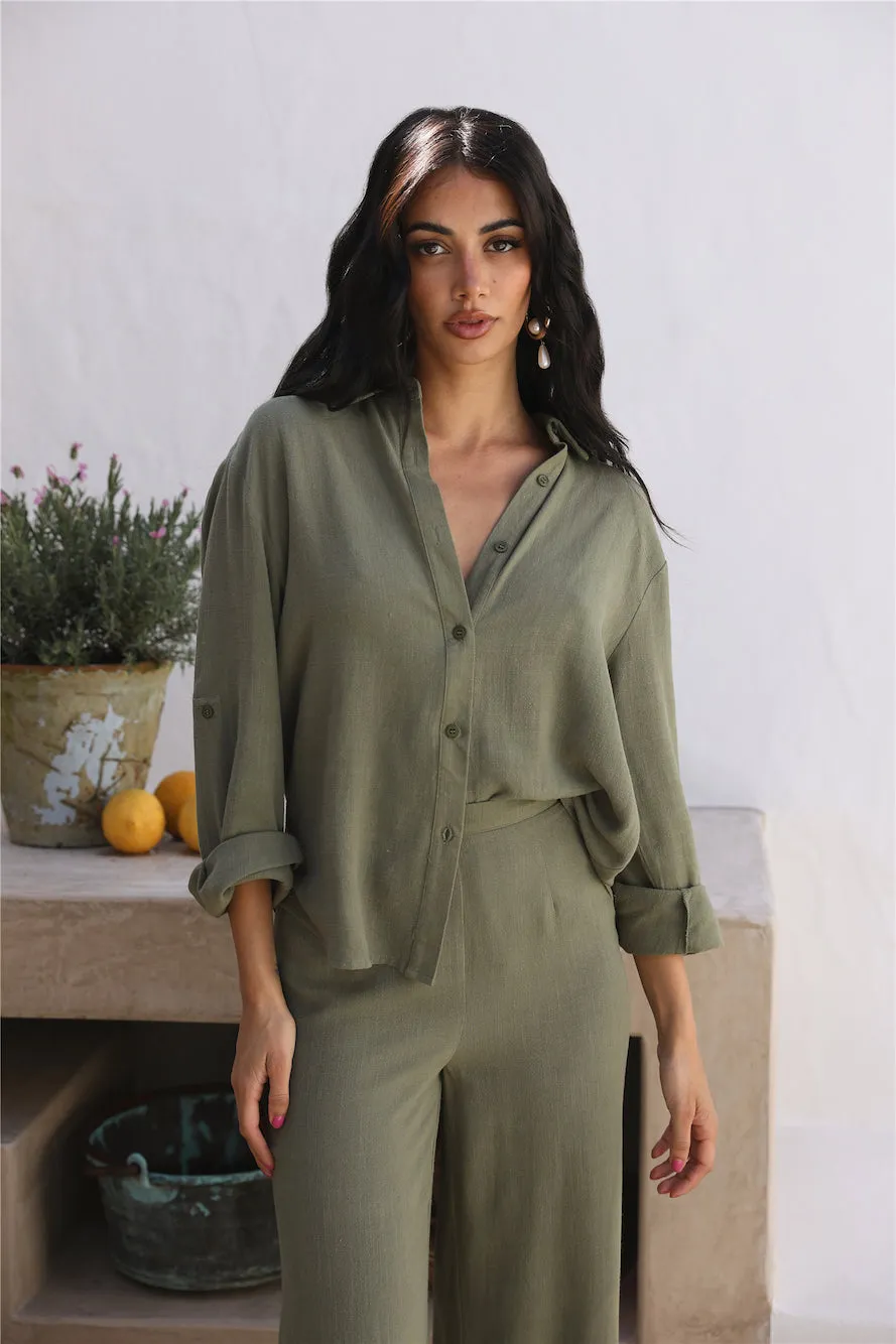 SEVEN WONDERS Kym Shirt Khaki