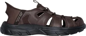 SKECHERS MENS SLIP-INS RELAXED FIT: REVOLTED SS VARTAN - CHOCOLATE
