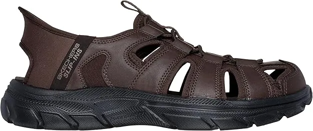 SKECHERS MENS SLIP-INS RELAXED FIT: REVOLTED SS VARTAN - CHOCOLATE