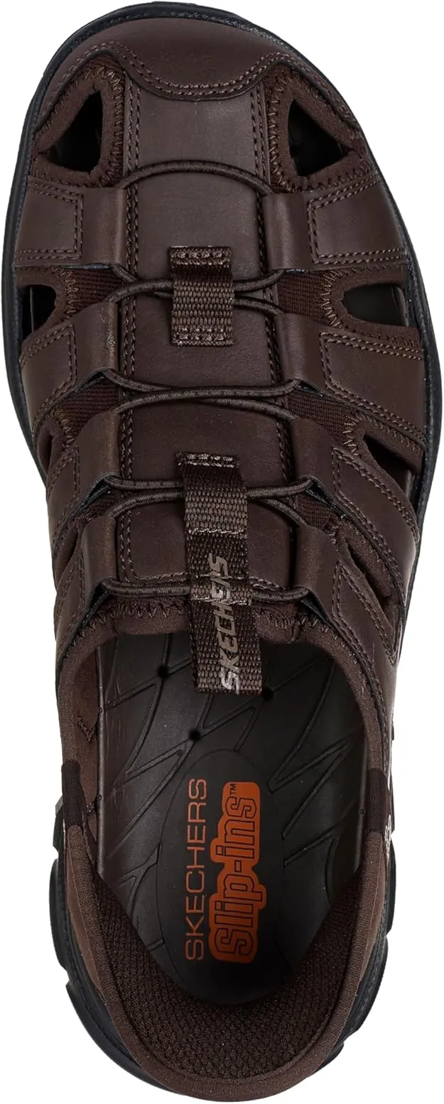 SKECHERS MENS SLIP-INS RELAXED FIT: REVOLTED SS VARTAN - CHOCOLATE