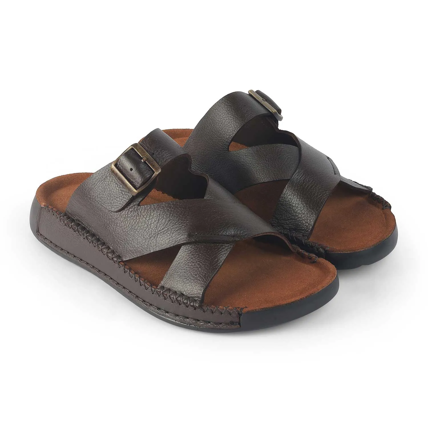 Tresmode Vagri Brown Men's Sandals