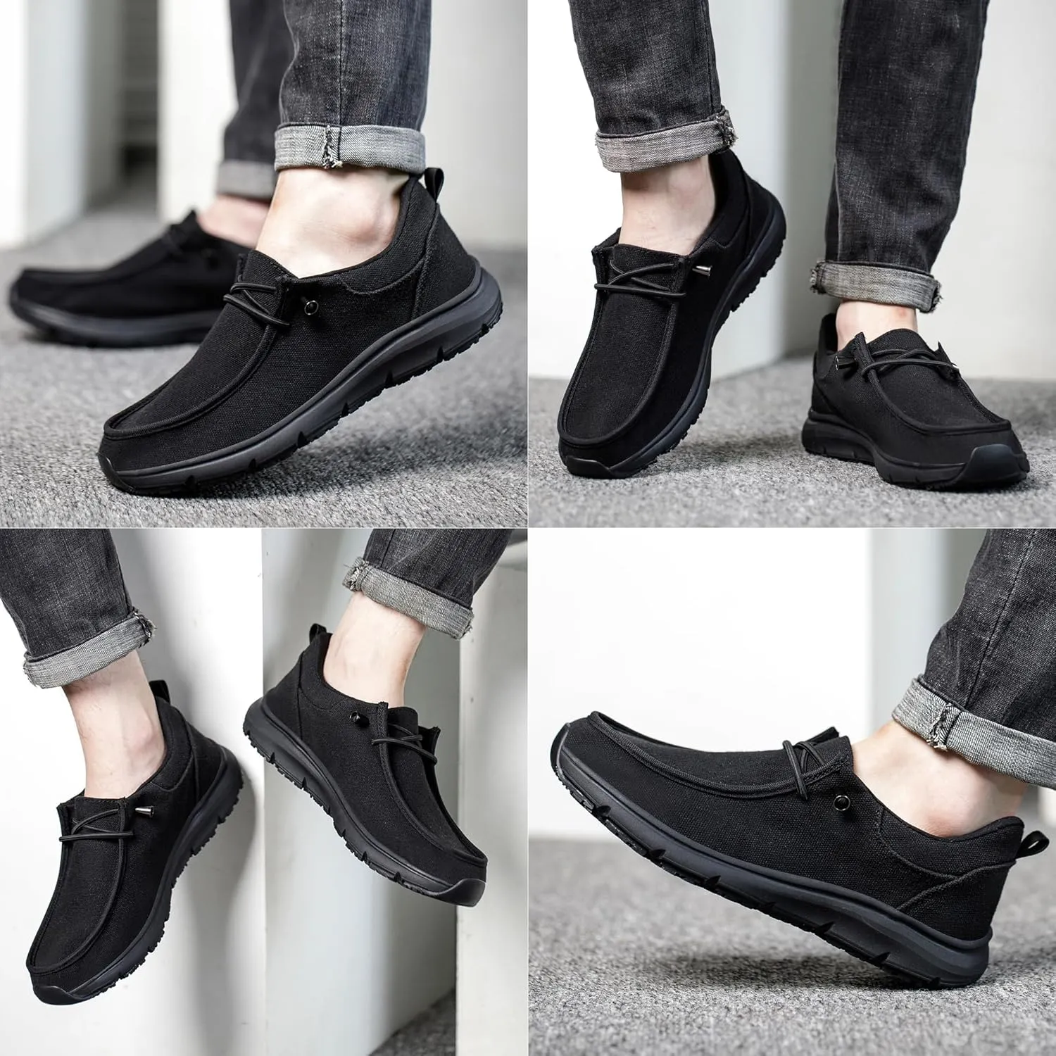 ulogu Non Slip Waterproof Shoes for Men WomenOil Resistant Slip On Work Loafers