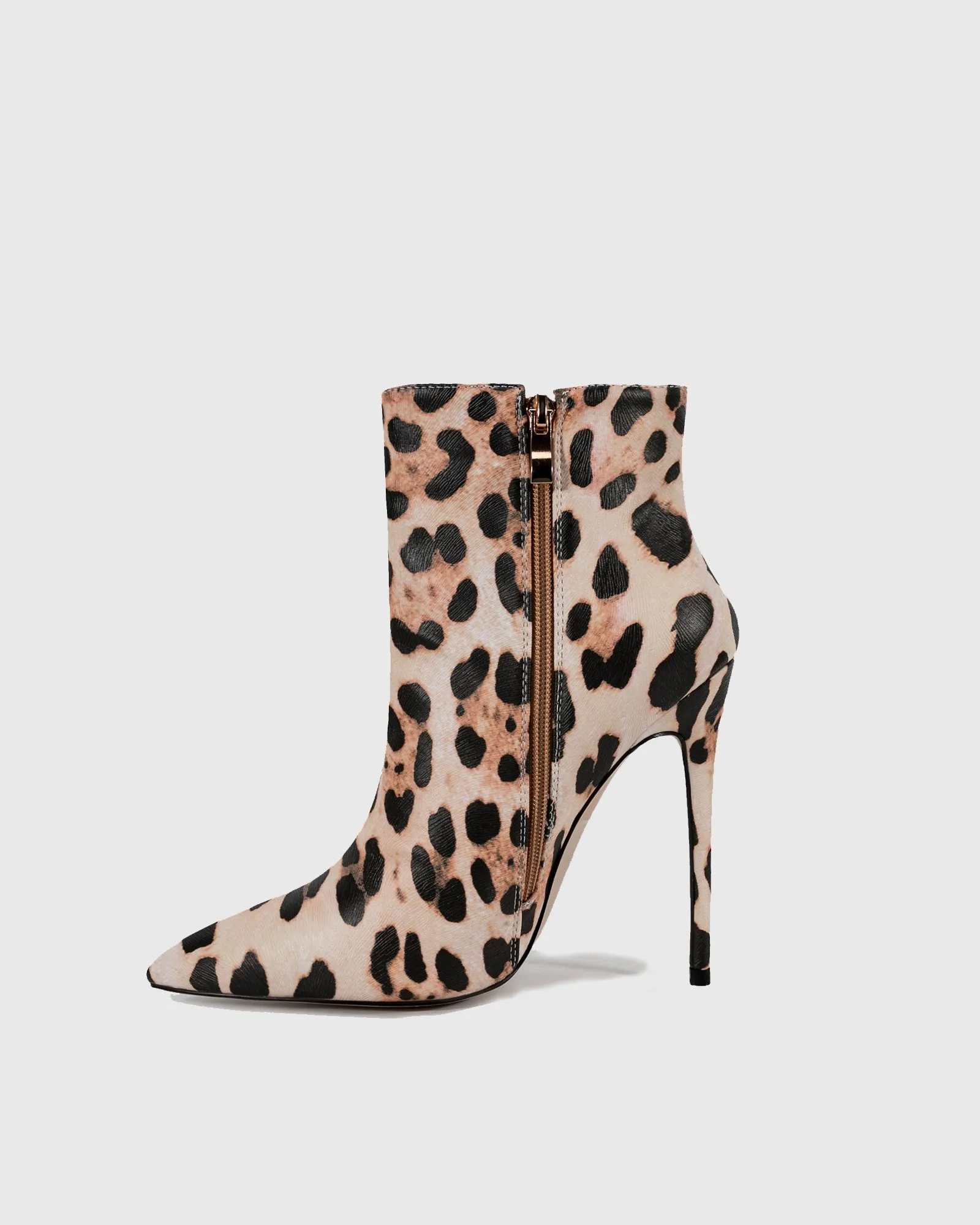 Varana Leopard Print Ankle Boots In Brown