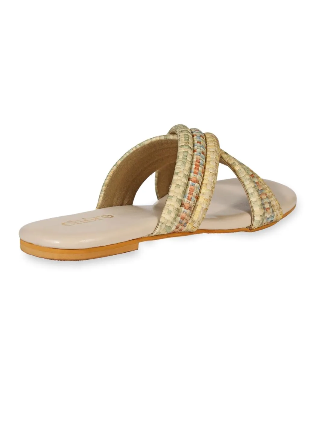 Women's Multicolor Cushioned Crossover Flats