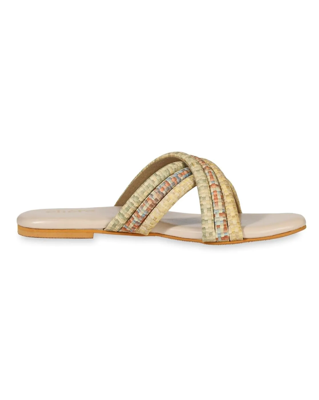 Women's Multicolor Cushioned Crossover Flats